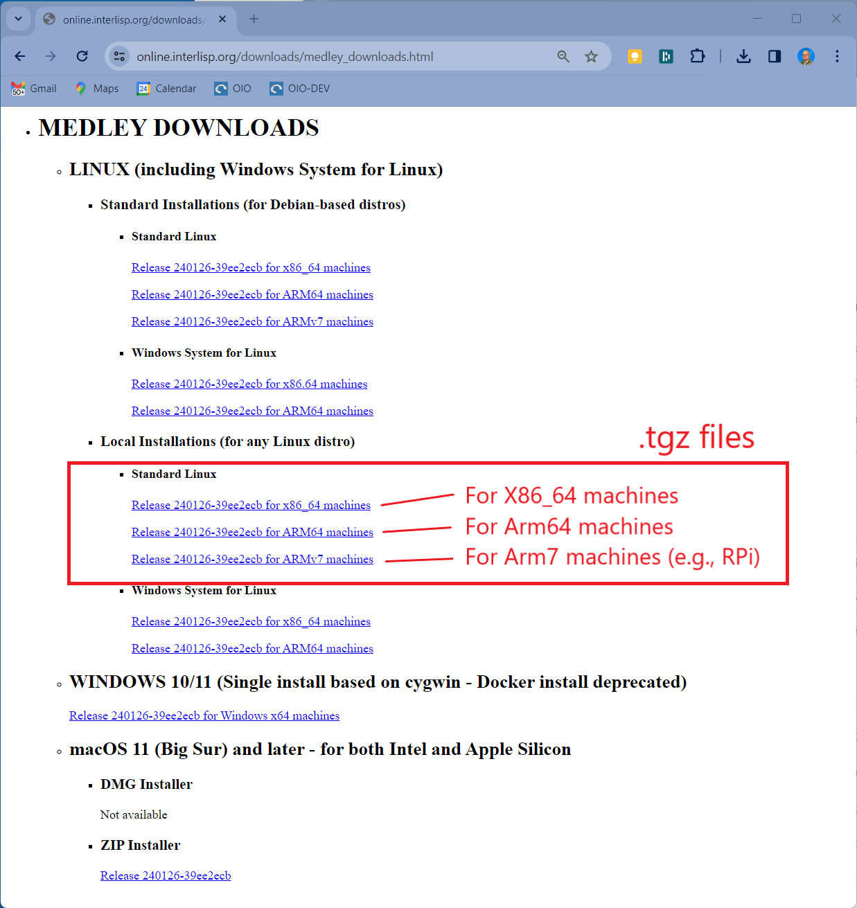Medley Downloads Page