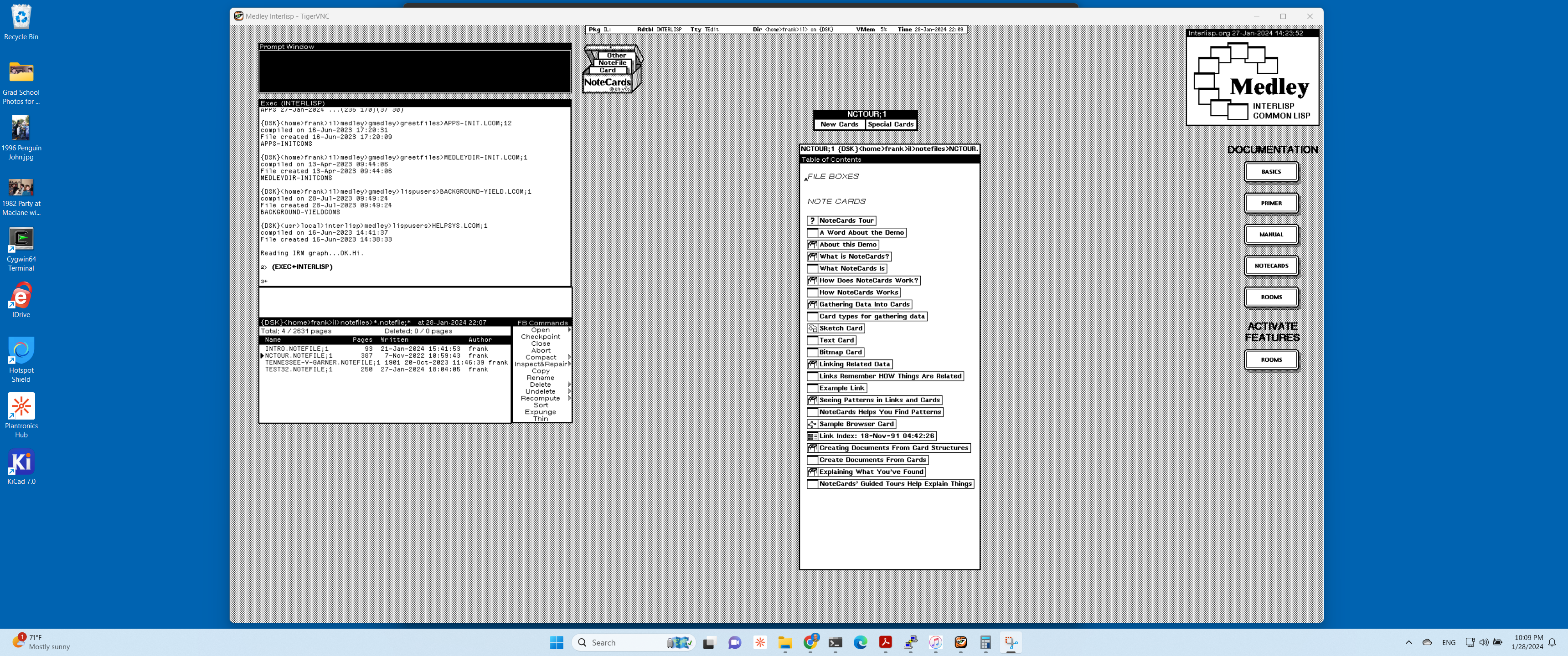 Medley window open on Windows desktop
