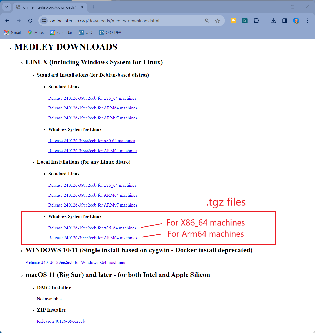 Medley Downloads Page