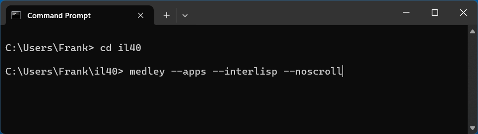 Start from Command Window